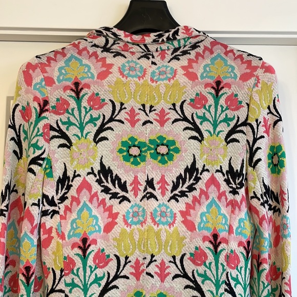 Aldomartins (Anthropologie) bold boho soft floral blazer  *Made in Spain* - Picture 7 of 15